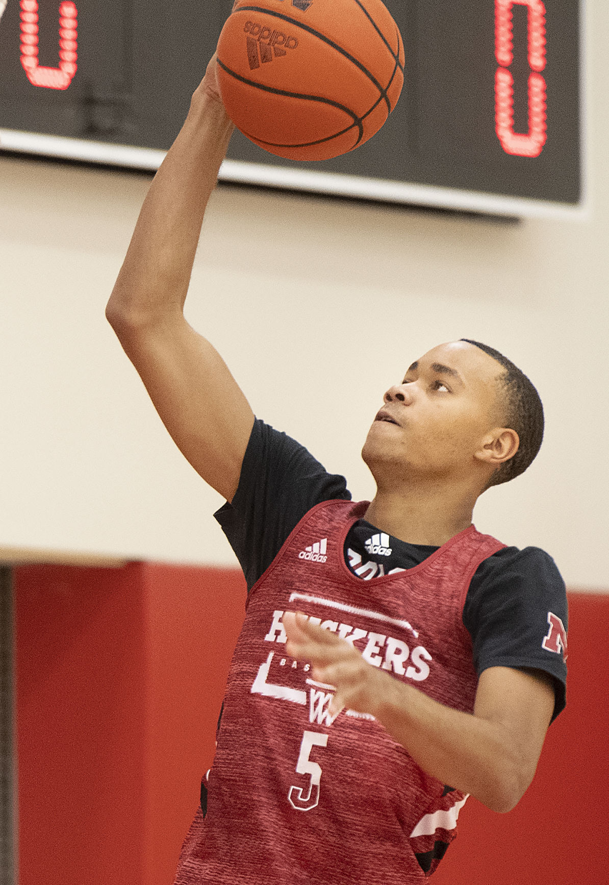 NU men's basketball practice, 10.5